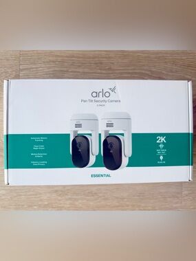 Arlo Pan Tilt Security Camera 2-Pack - White